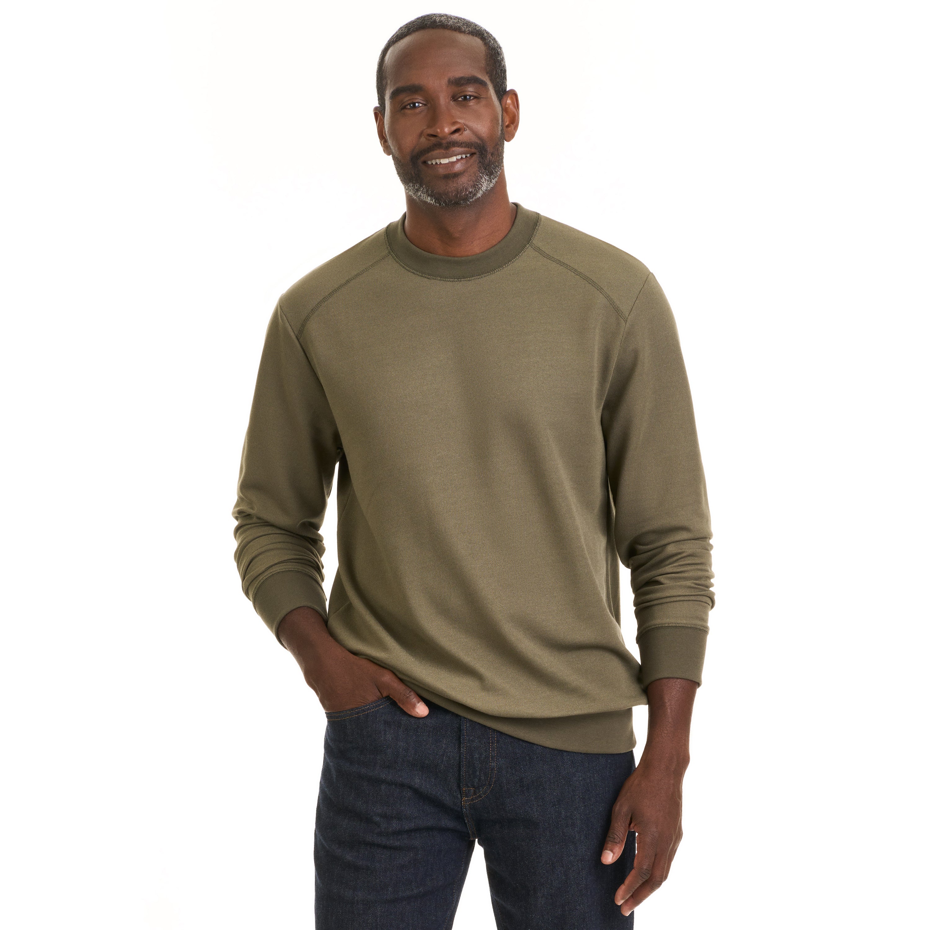 Essential Stain Shield Pique Quarter Zip Pullover – Regular Fit