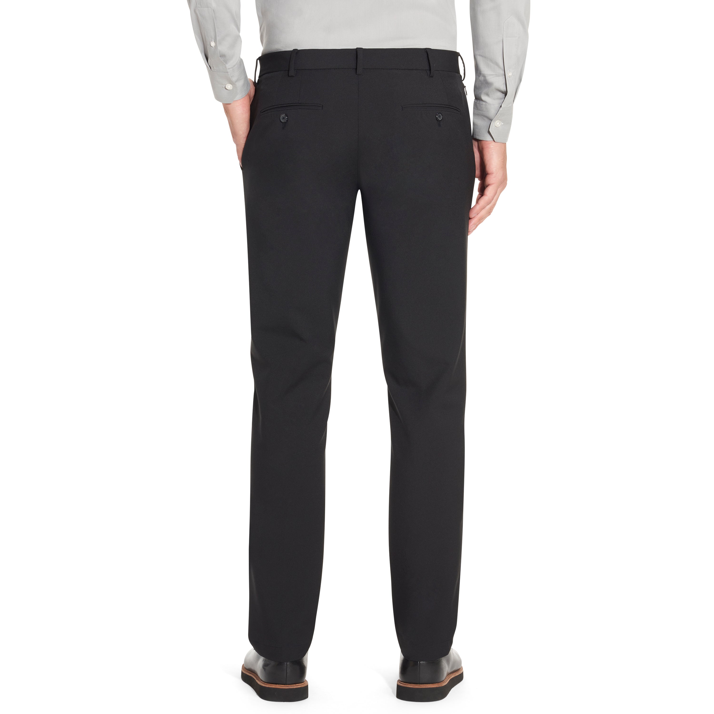 Buy Raymond Men`s Slim Fit Solid Mid Waist Grey Formal Trouser online