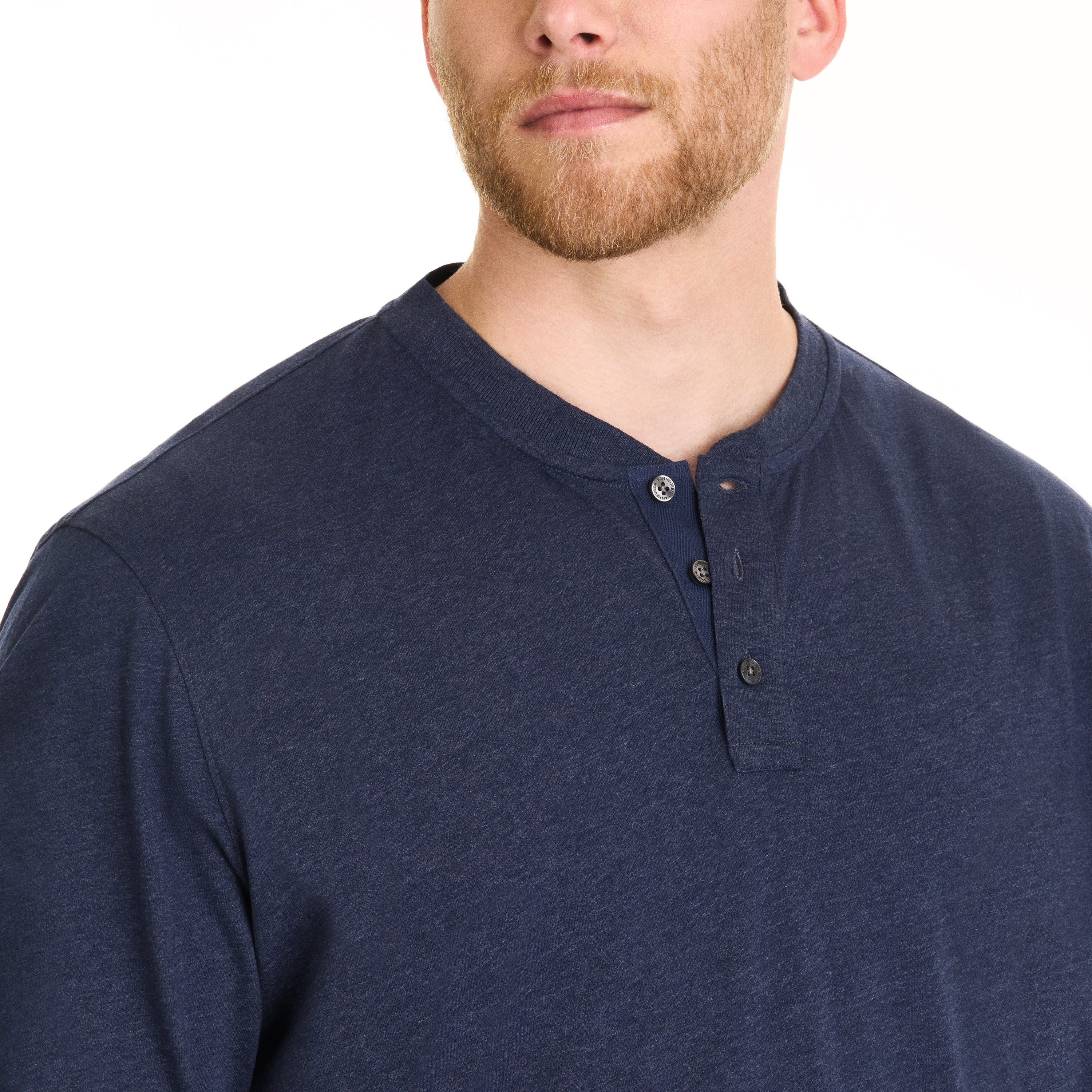 Essential Stain Shield Long Sleeve Henley - Big & Tall
