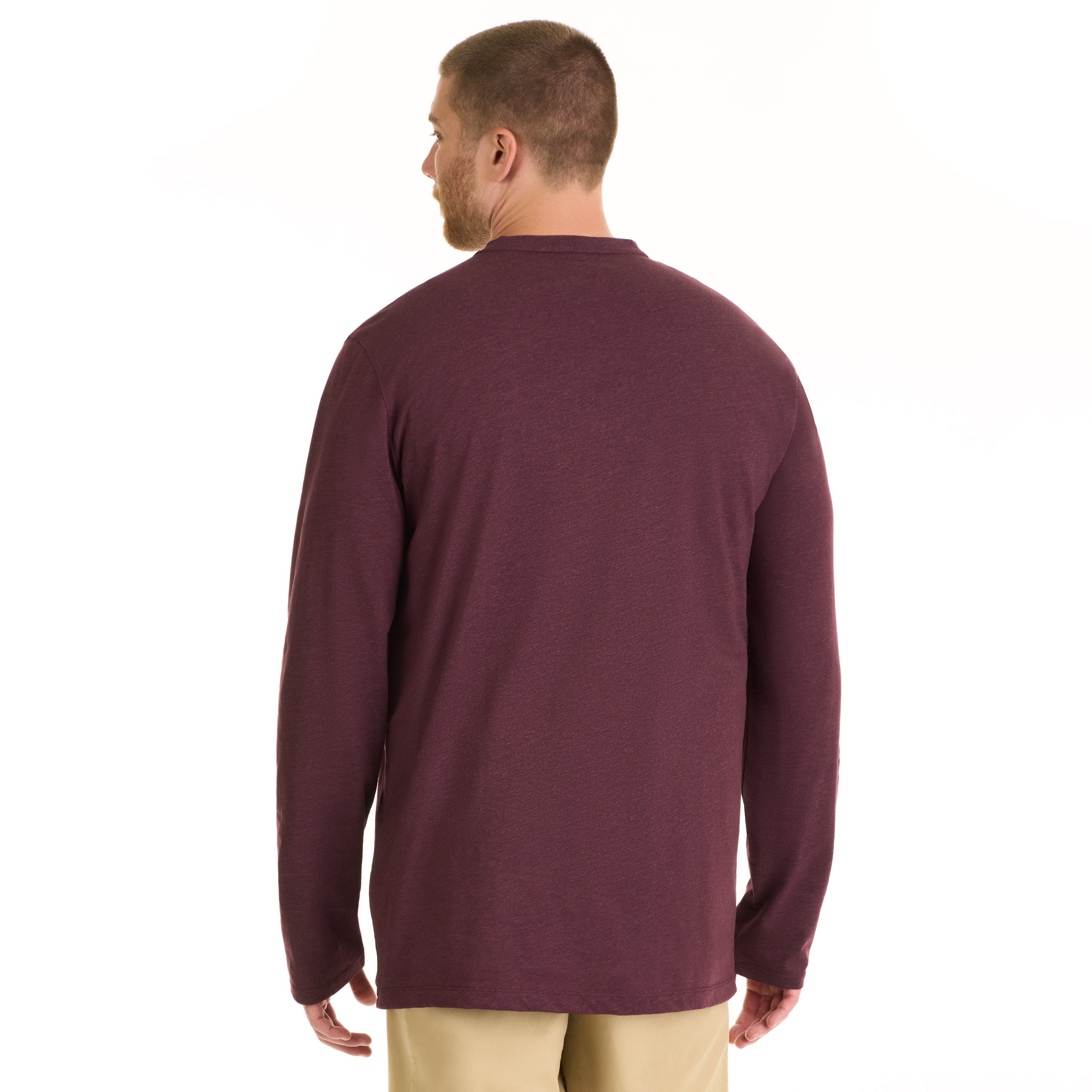 Essential Stain Shield Long Sleeve Henley - Big & Tall