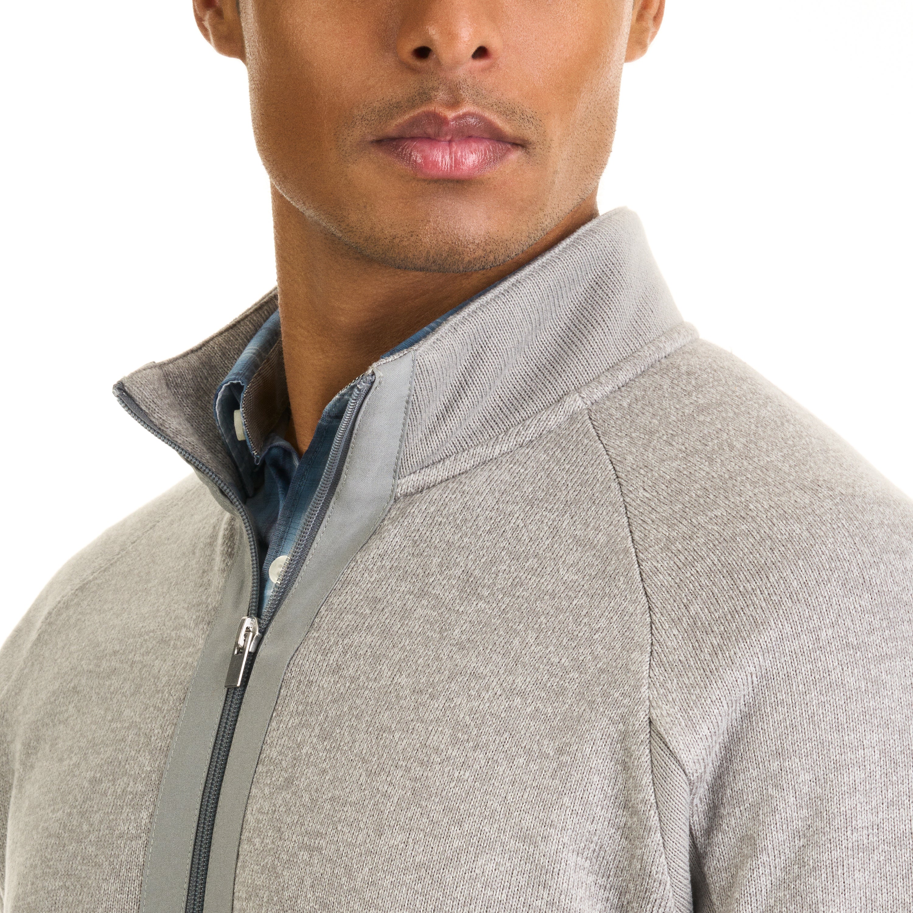 Essential Sweater Fleece Zip UP Regular Fit Van Heusen