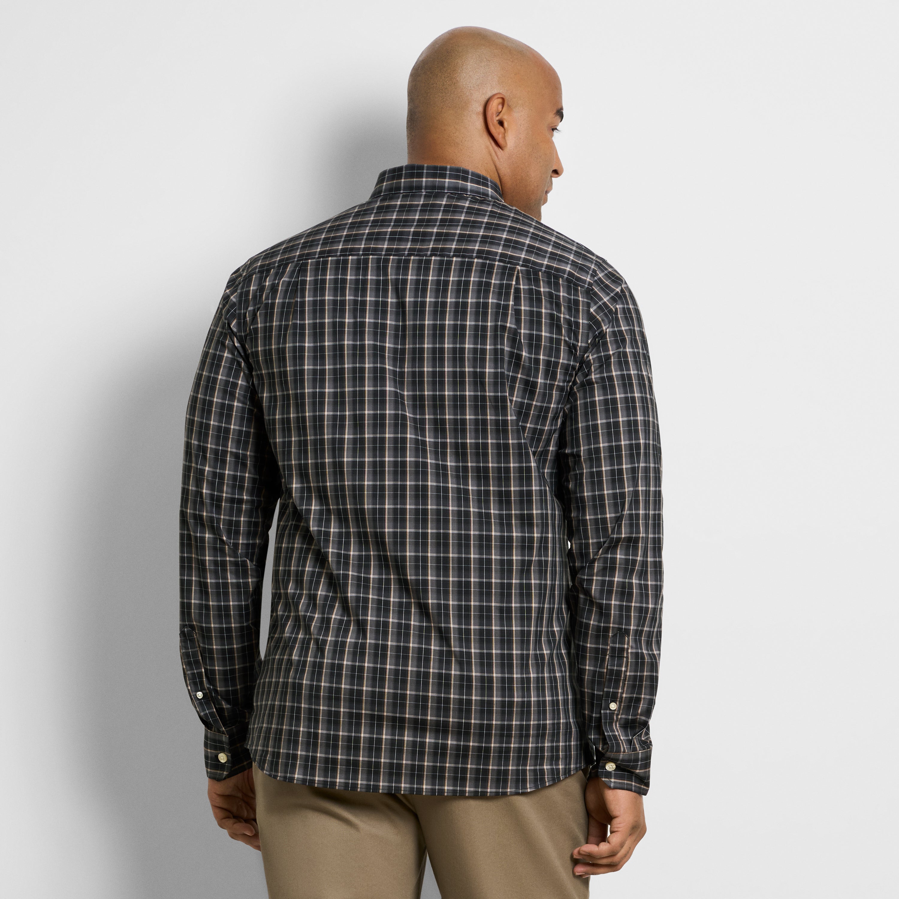 Cronbie Long Sleeve Stain Shield Shirt Updated Plaid - Big &amp; Tall