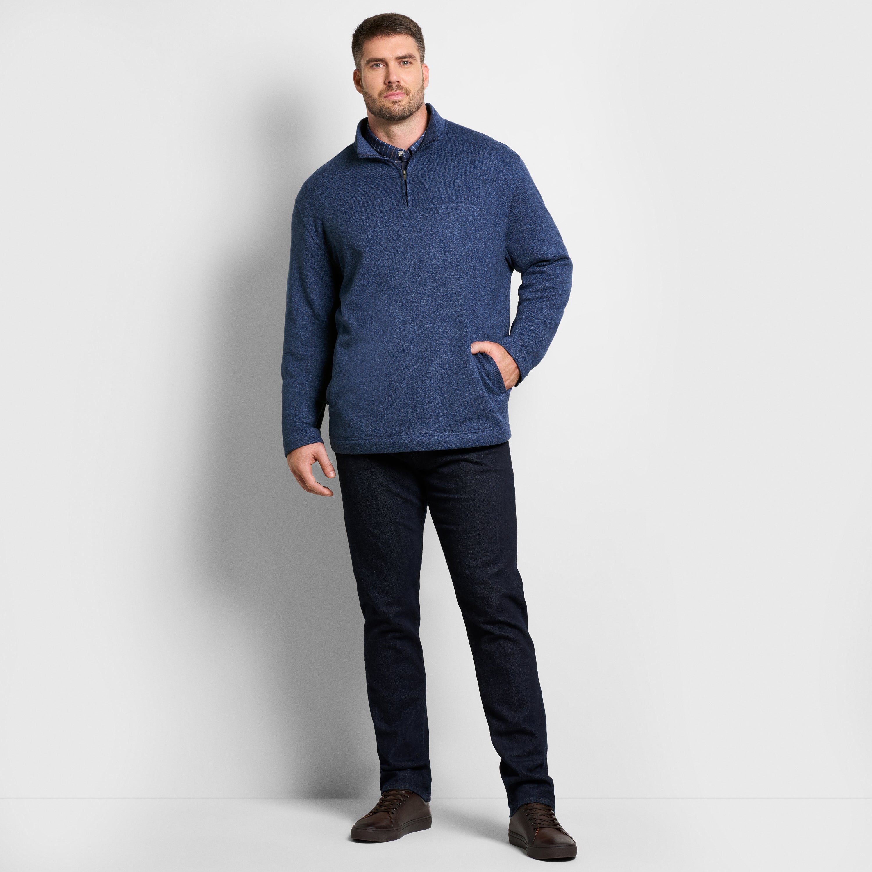 Essential Camdin Fleece Quarter Zip – Big &amp; Tall