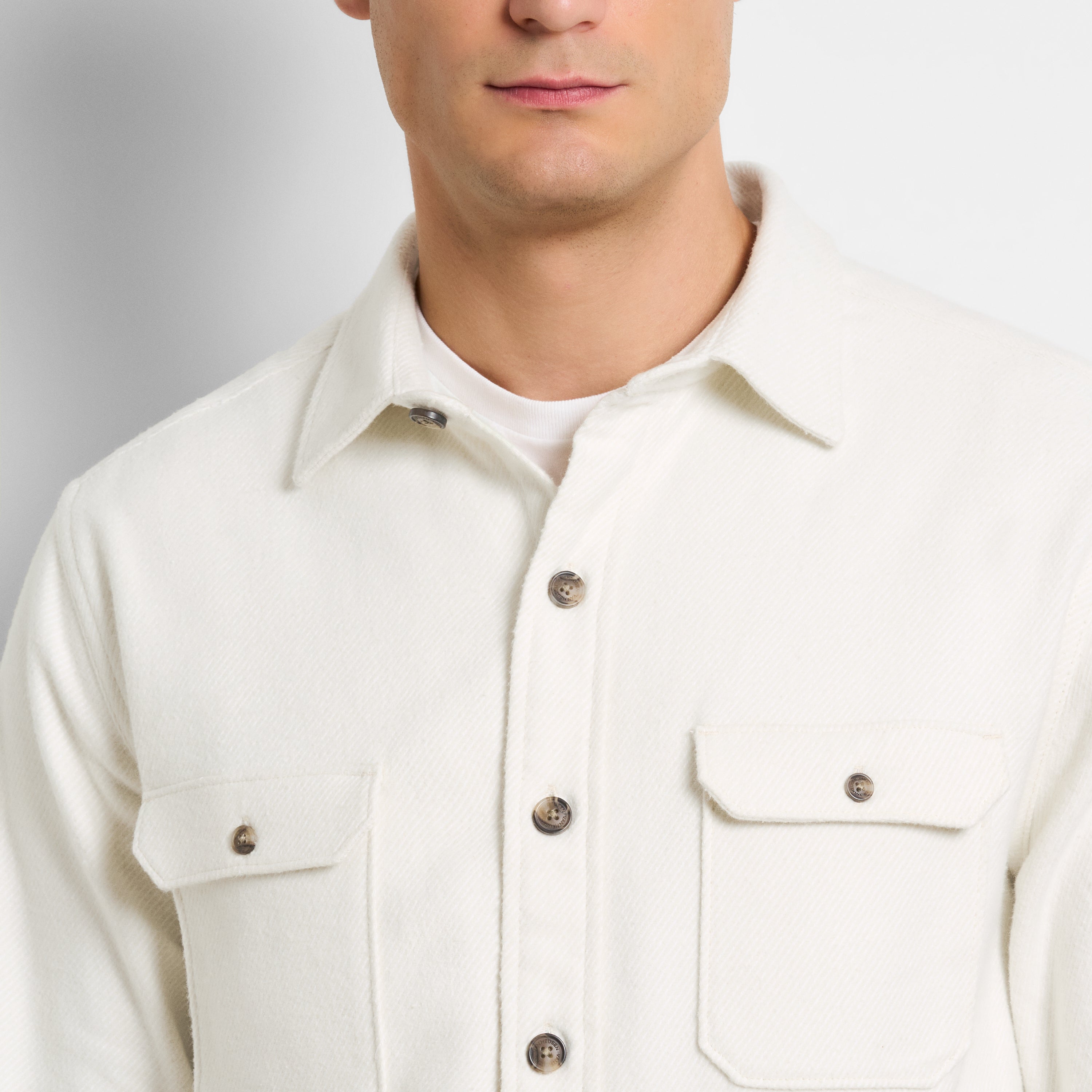 Essential Brushed Twill Shirt Jacket – Regular Fit