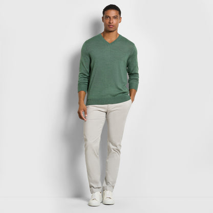 Essential Rhodes Merino V-Neck Sweater – Regular Fit