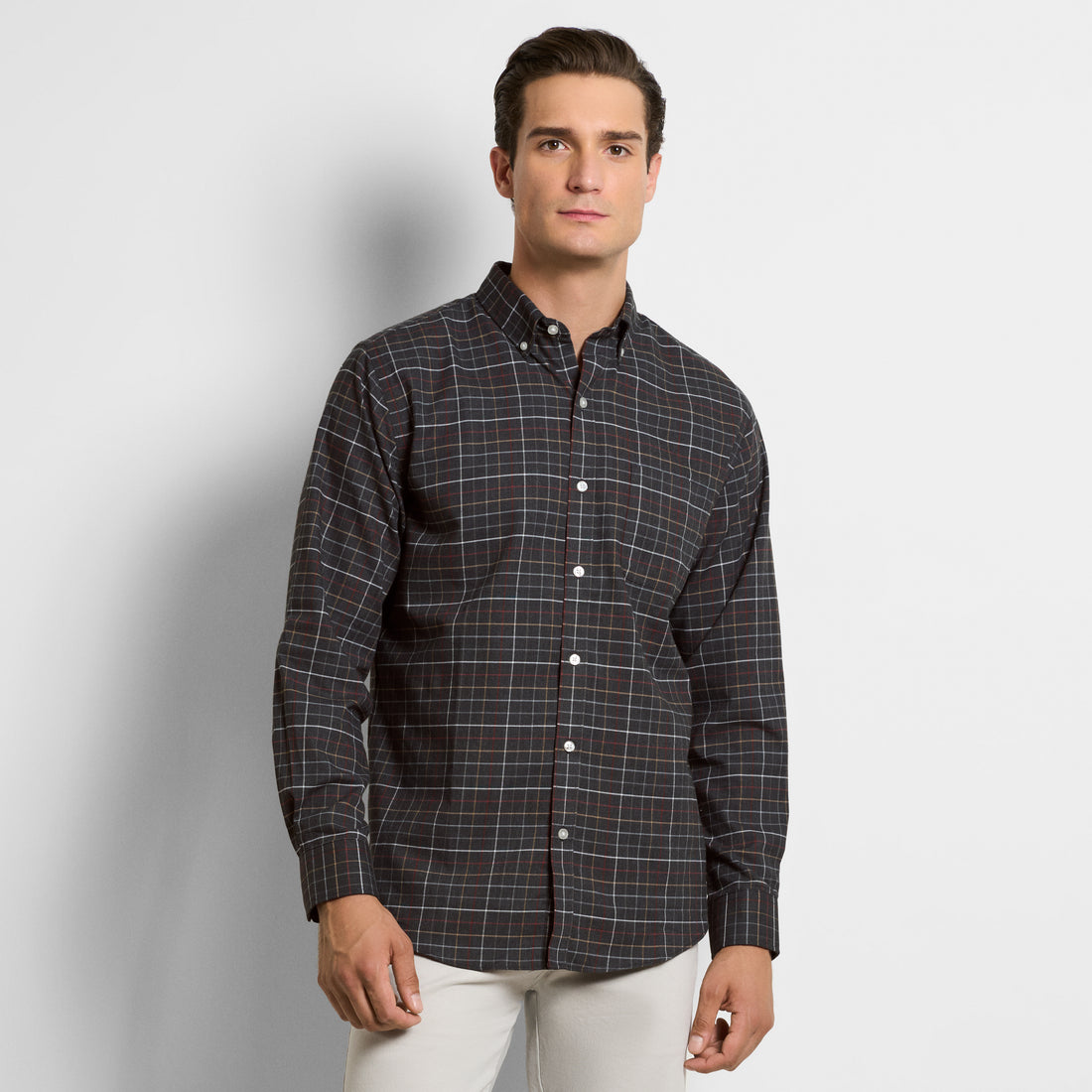 Weekend Twill Long Sleeve Tattersall – Regular Fit