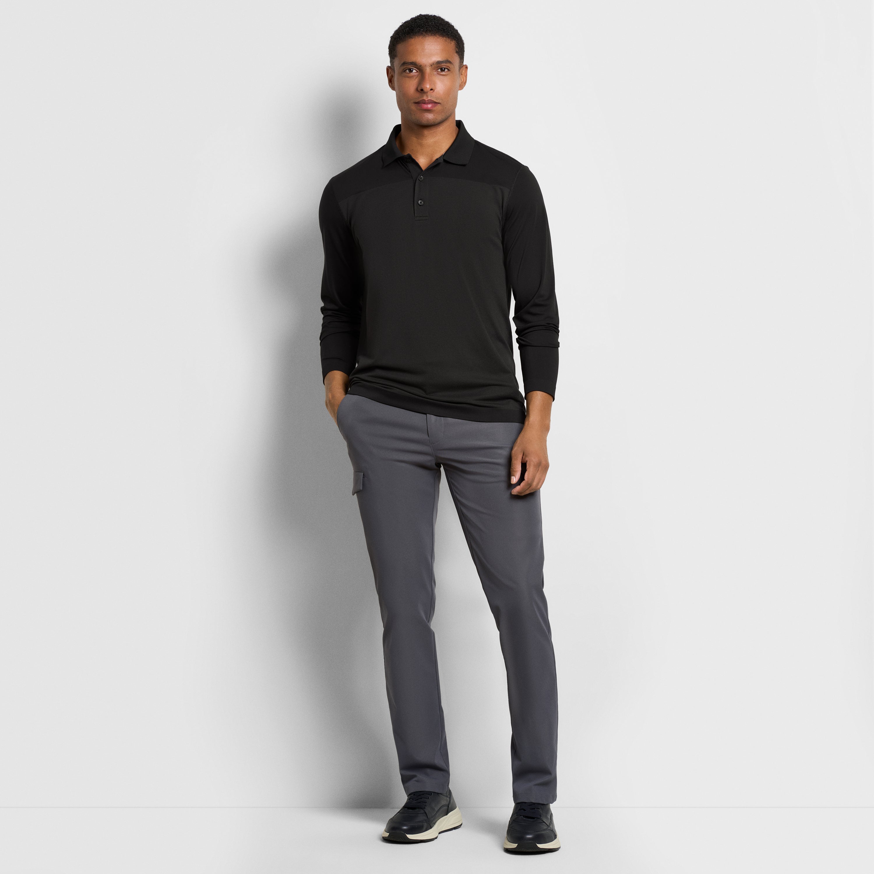 Club Seamless Long Sleeve Polo