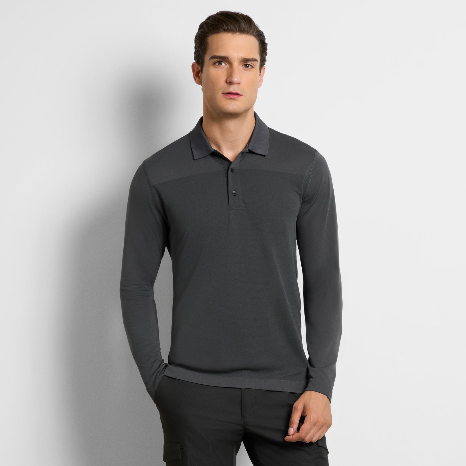 Club Seamless Long Sleeve Polo