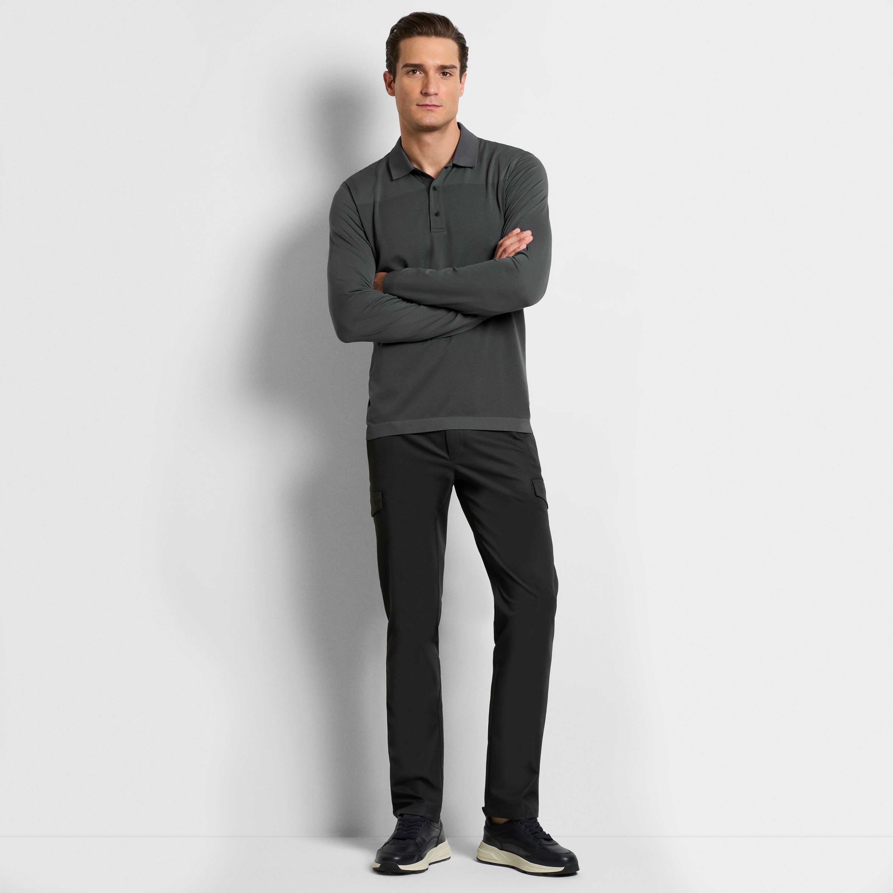 Club Seamless Long Sleeve Polo