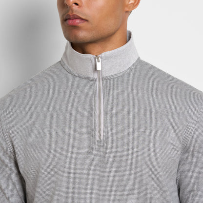 Essential Luxore Quarter Zip Houndstooth – Regular Fit