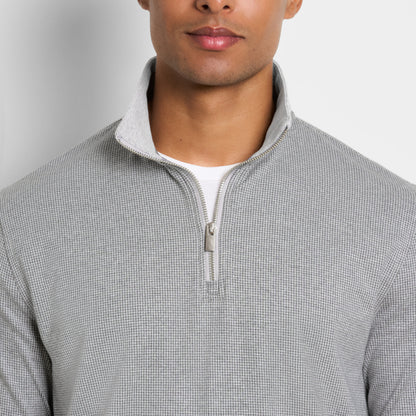 Essential Luxore Quarter Zip Houndstooth – Regular Fit