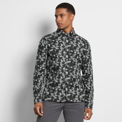 Cronbie Long Sleeve Stain Shield Shirt X-Ray Print – Slim Fit