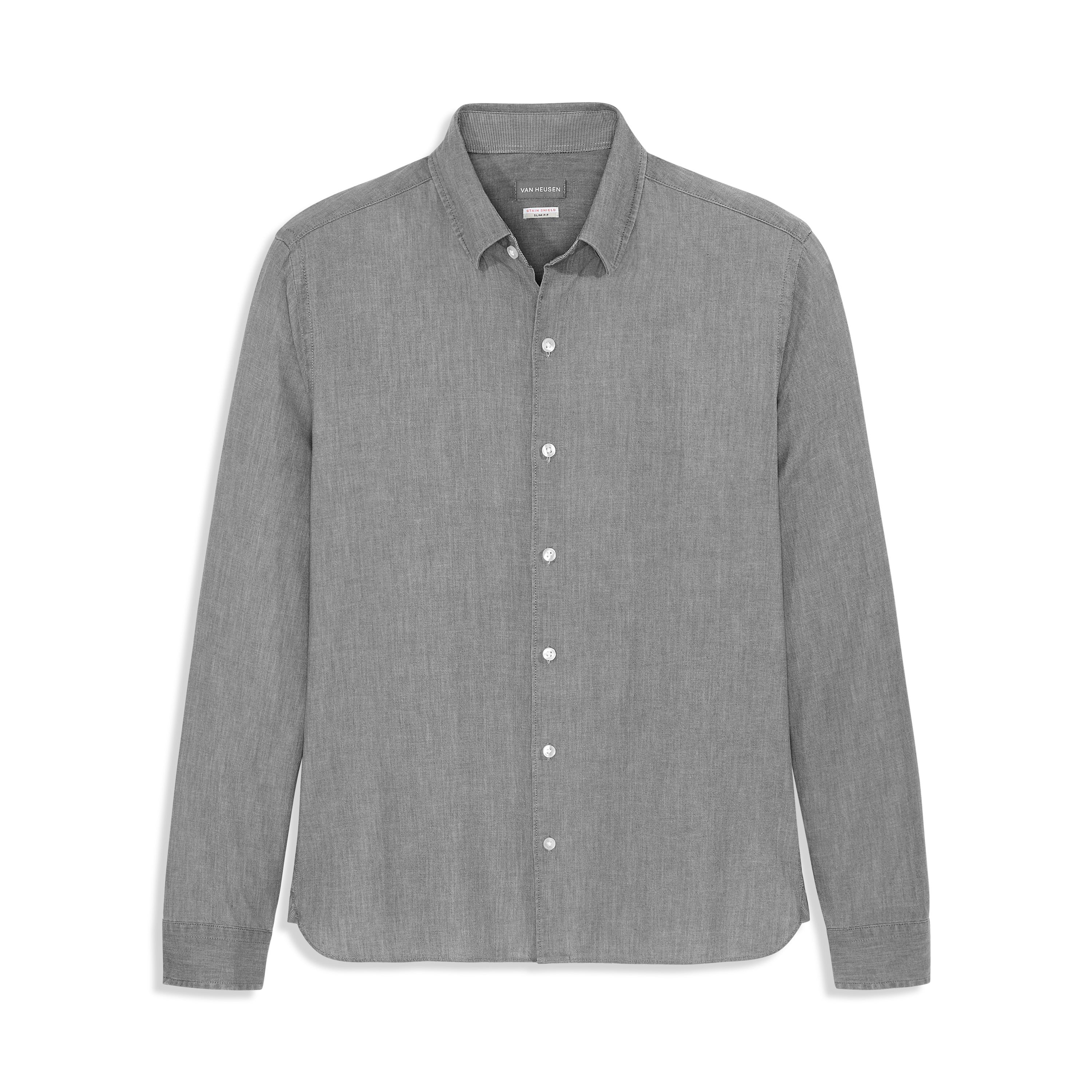 Cronbie Long Sleeve Indigo Shirt High Rise Solid - Slim Fit