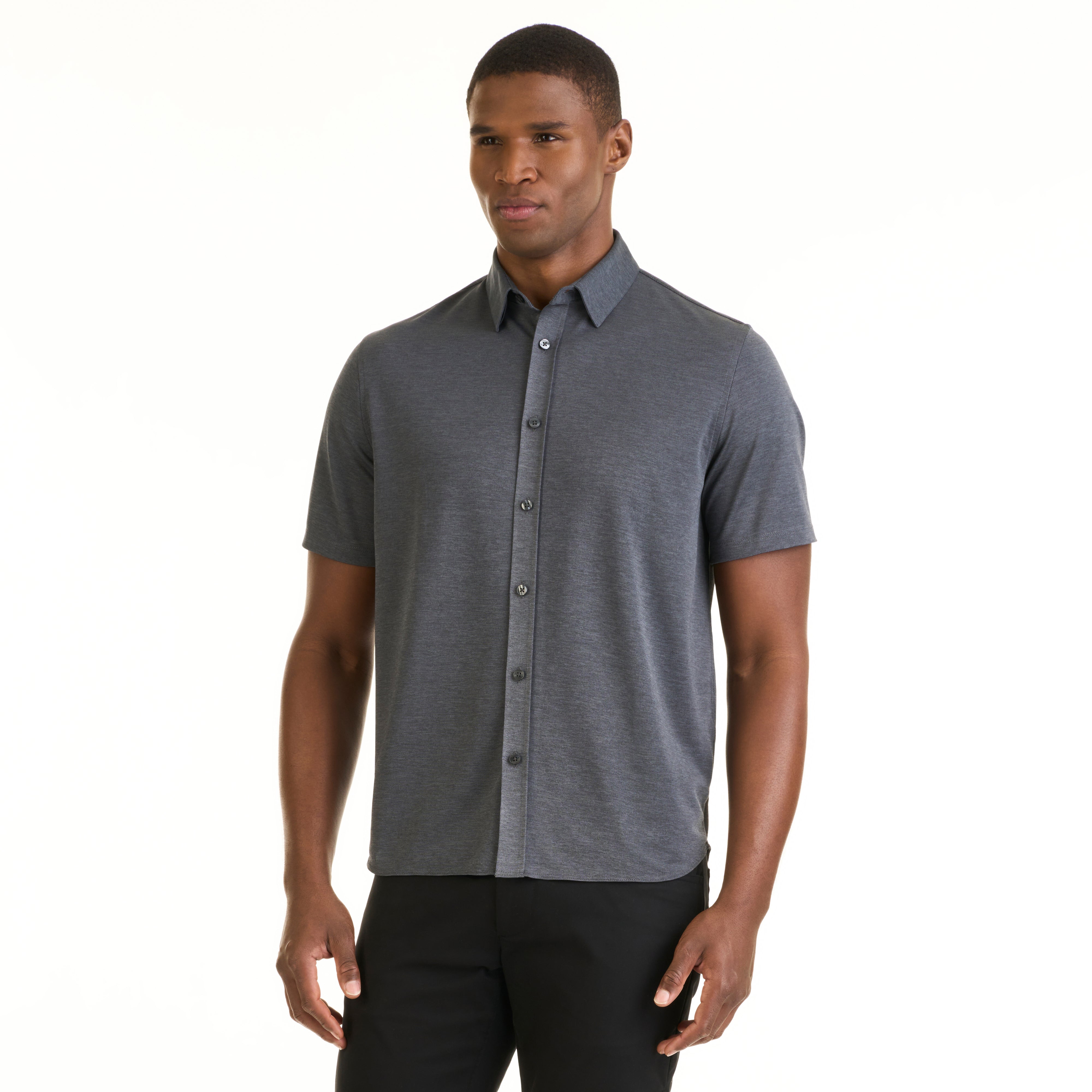 Performance Knit Short Sleeve Solid - Slim Fit – Van Heusen