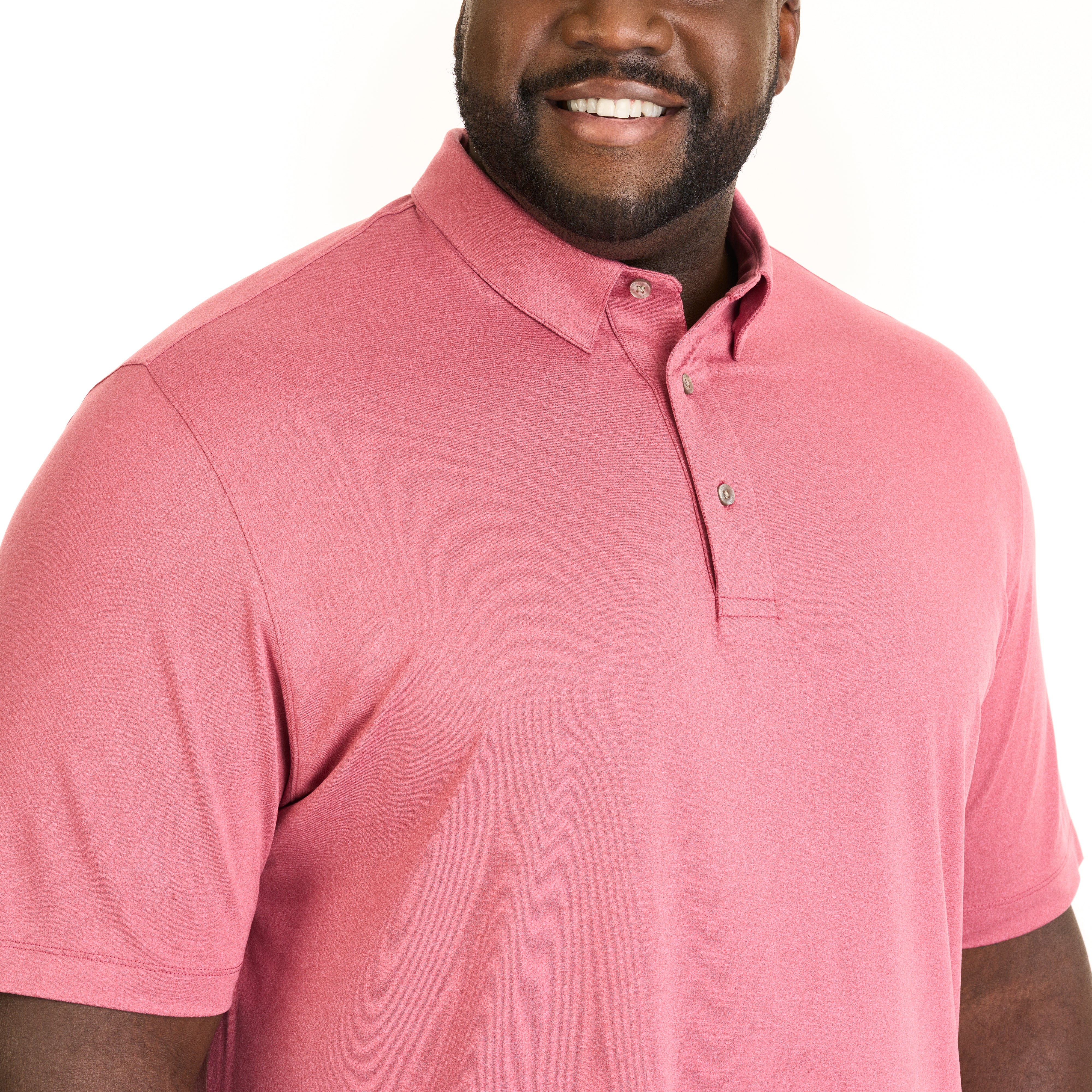 Big and tall deals pink polo shirt