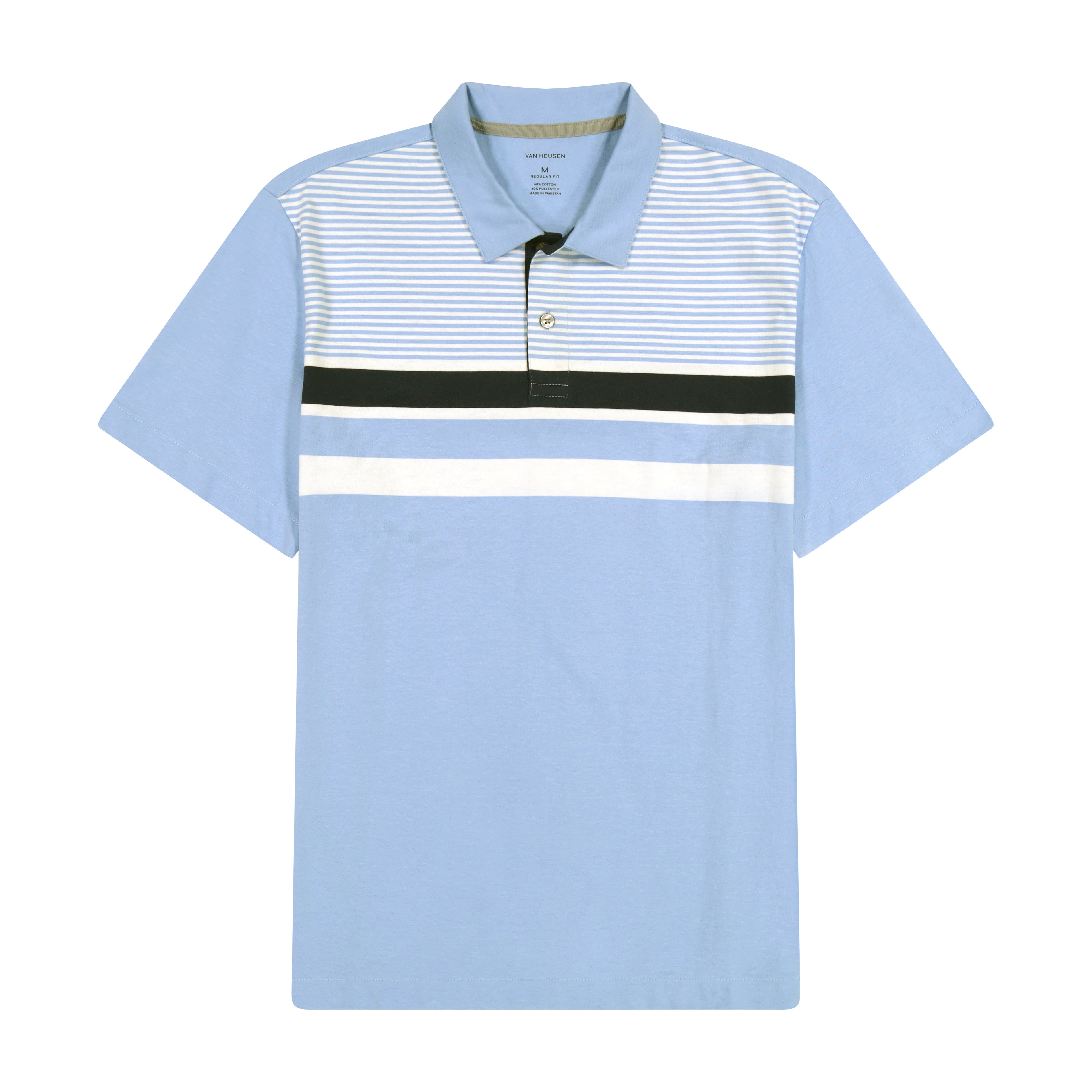 Essential Multi Stripe Cotton Jersey Short Sleeve Polo