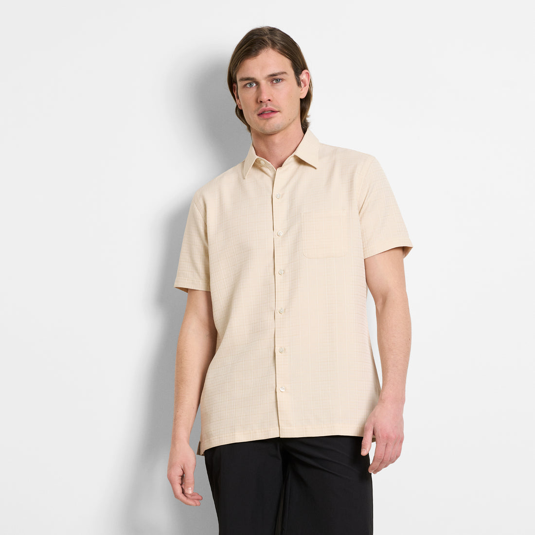 Weekend Short Sleeve Solid Camp Shirt - Regular Fit