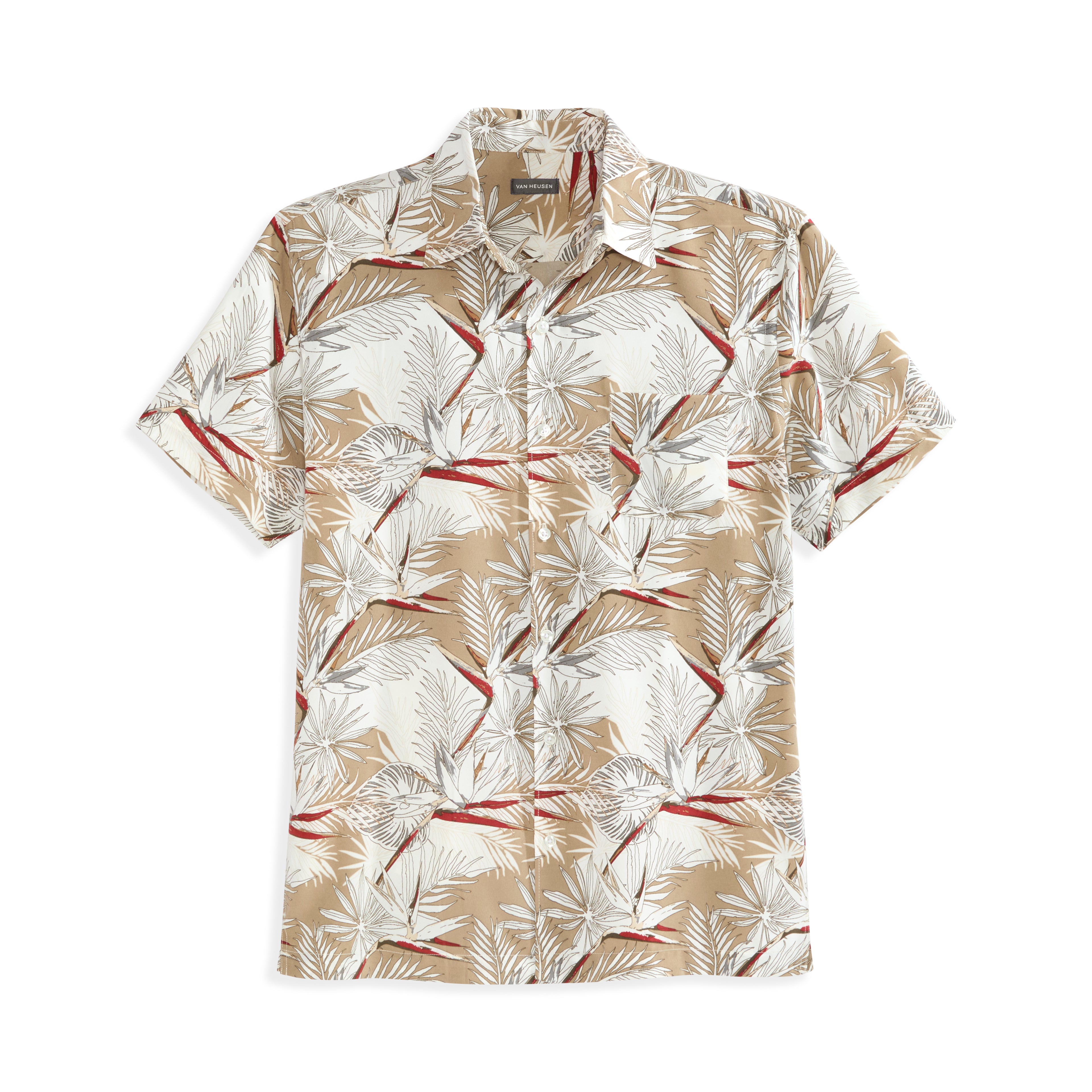 Weekend Short Sleeve Camp Paradise Print Shirt - Regular Fit