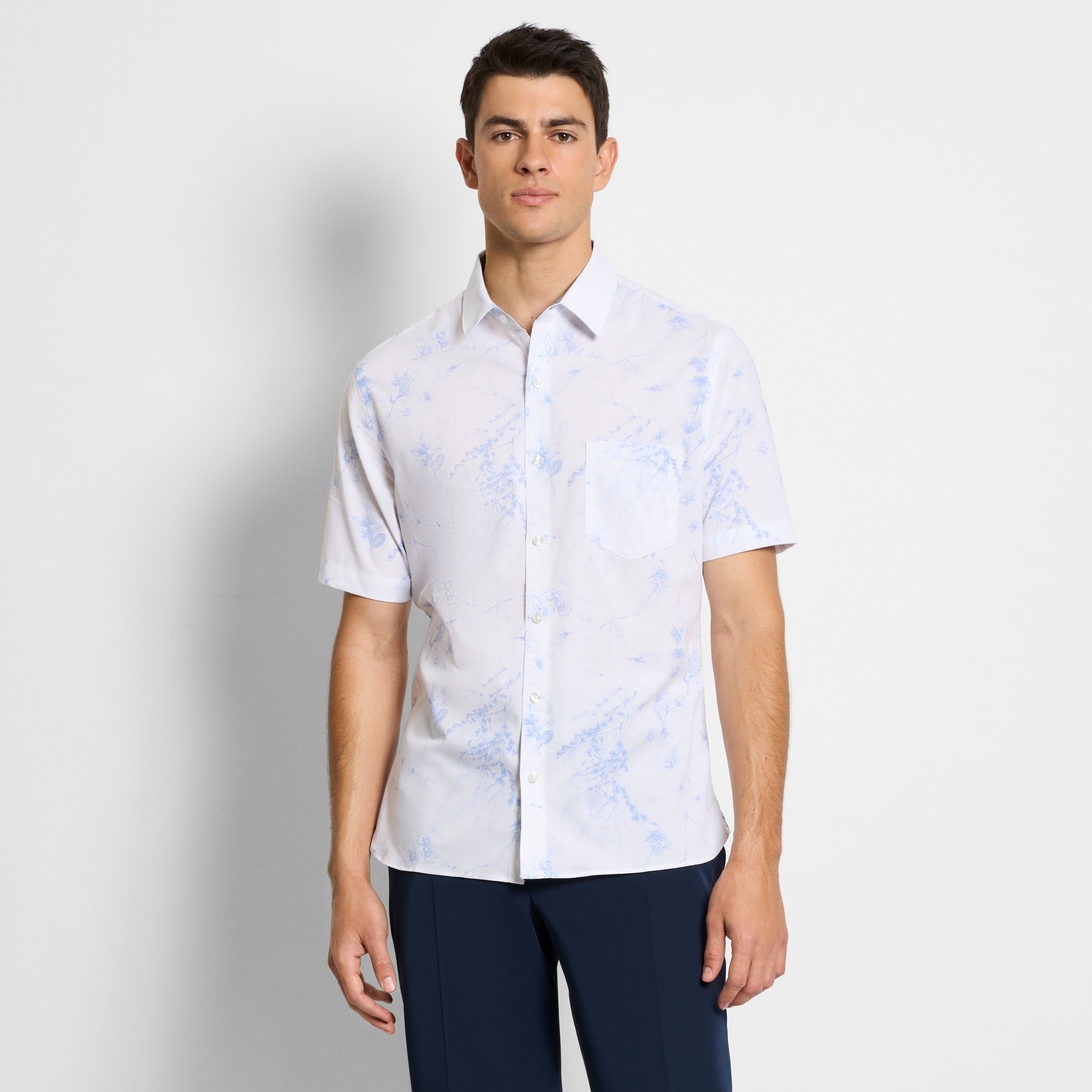 Van heusen short 2024 sleeve dress shirts