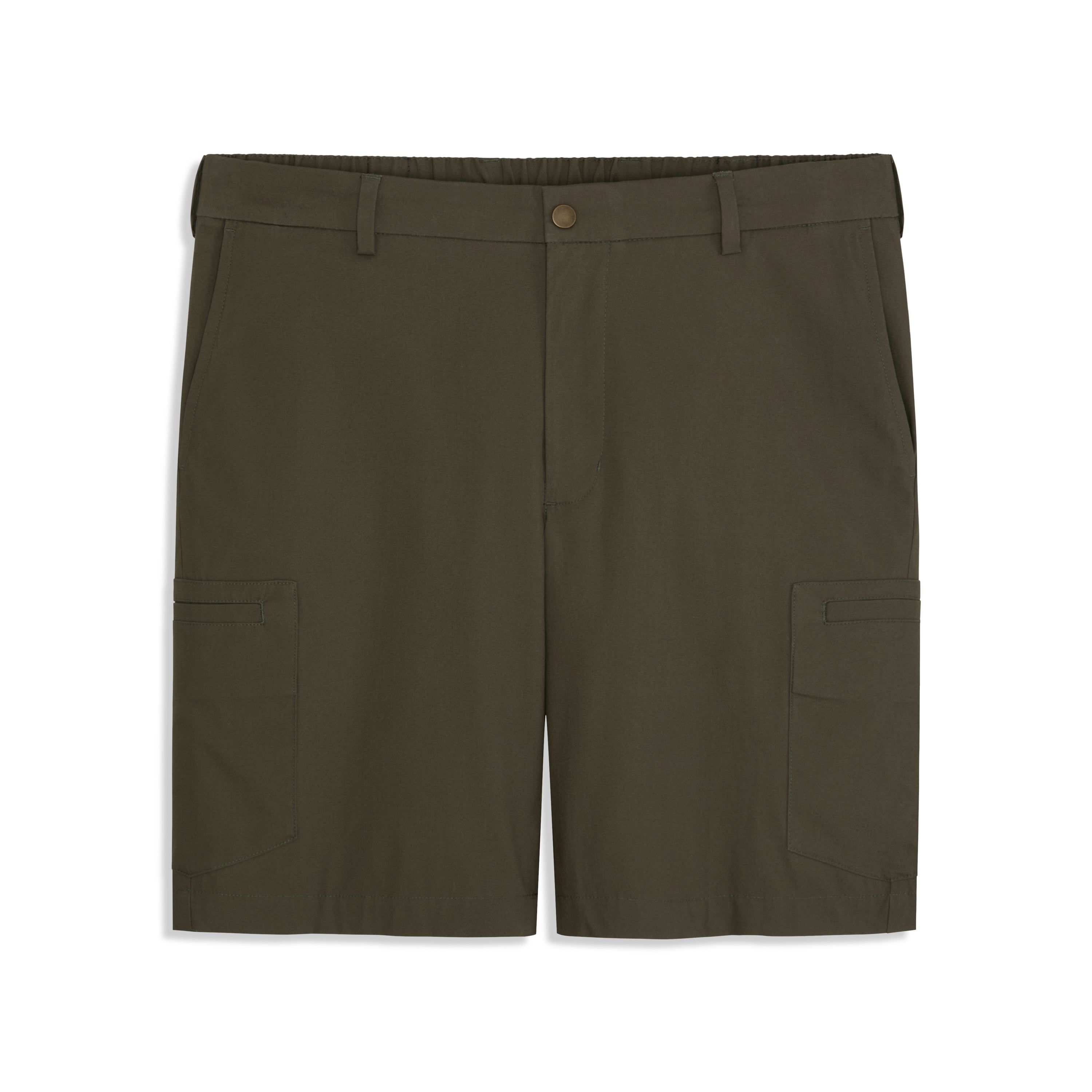 Cotton Poplin Cargo Short - Straight Fit