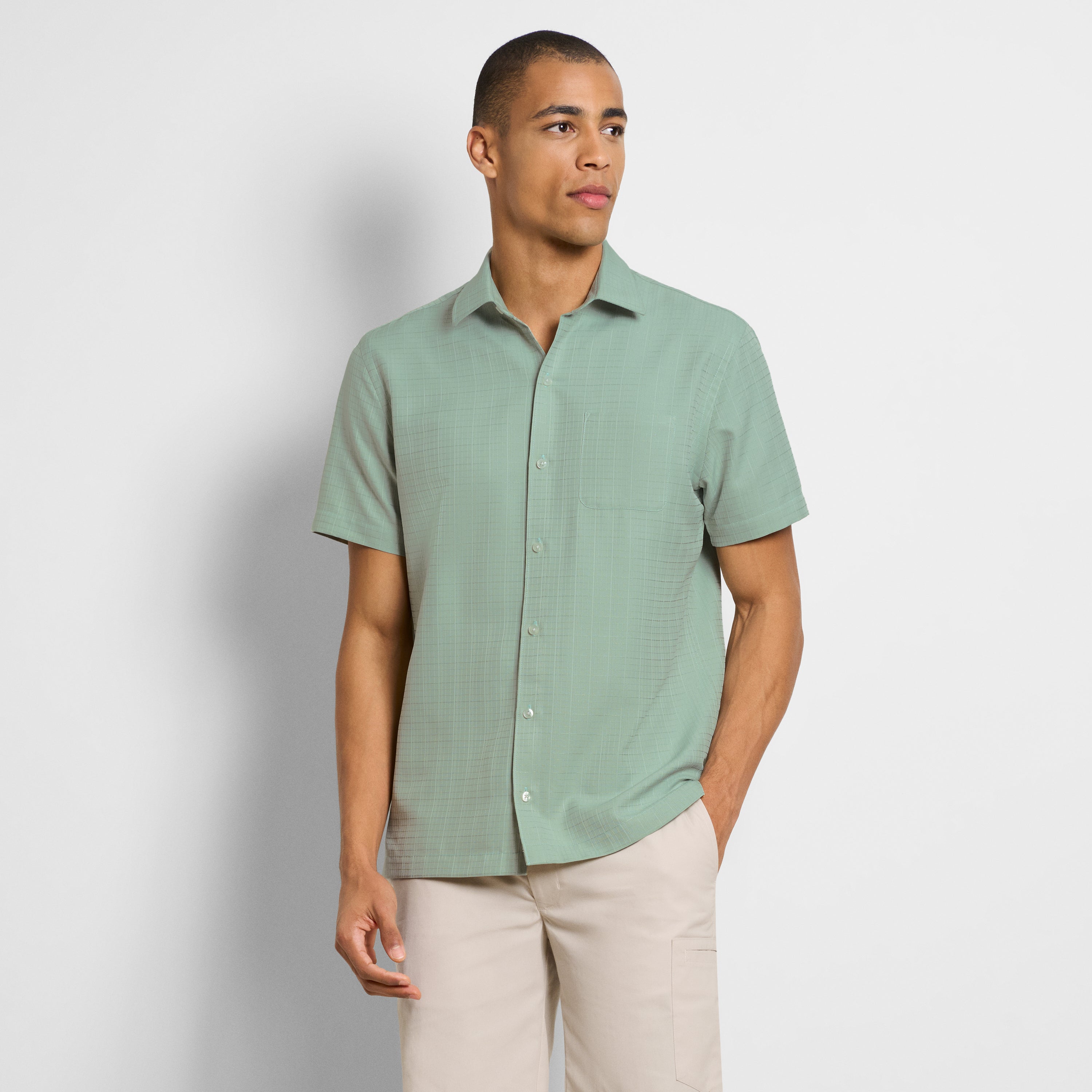 Weekend Short Sleeve Camp Solid Shirt - Regular Fit