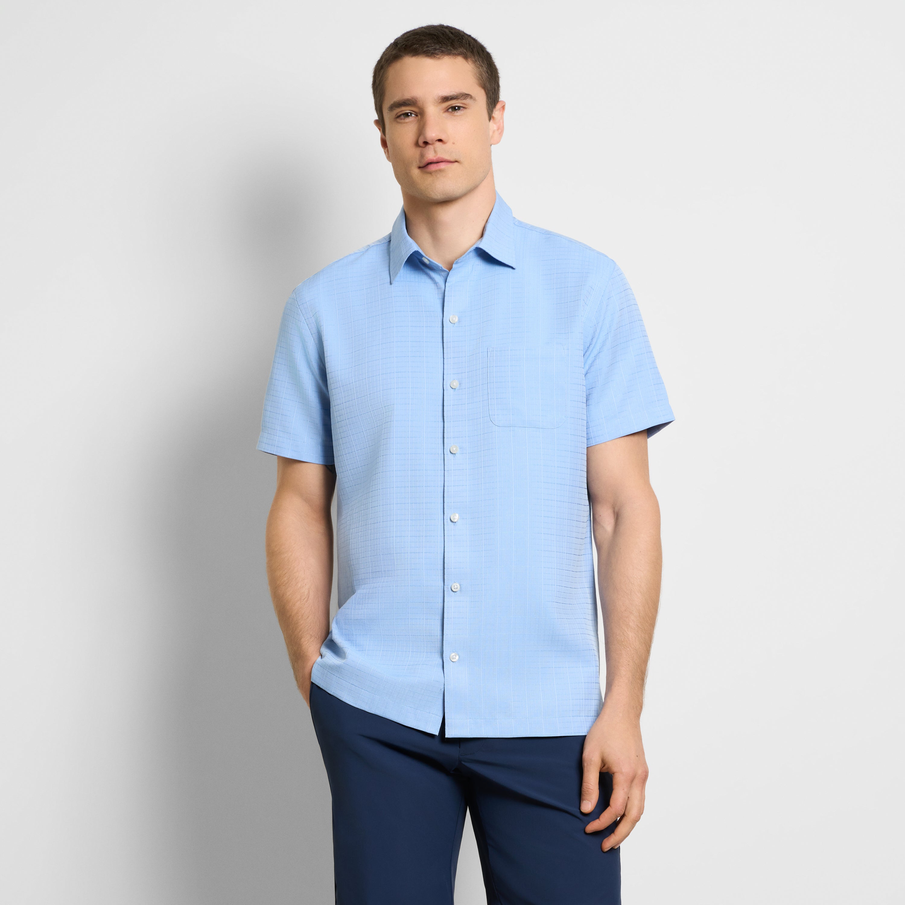 Weekend Short Sleeve Camp Solid Shirt - Regular Fit