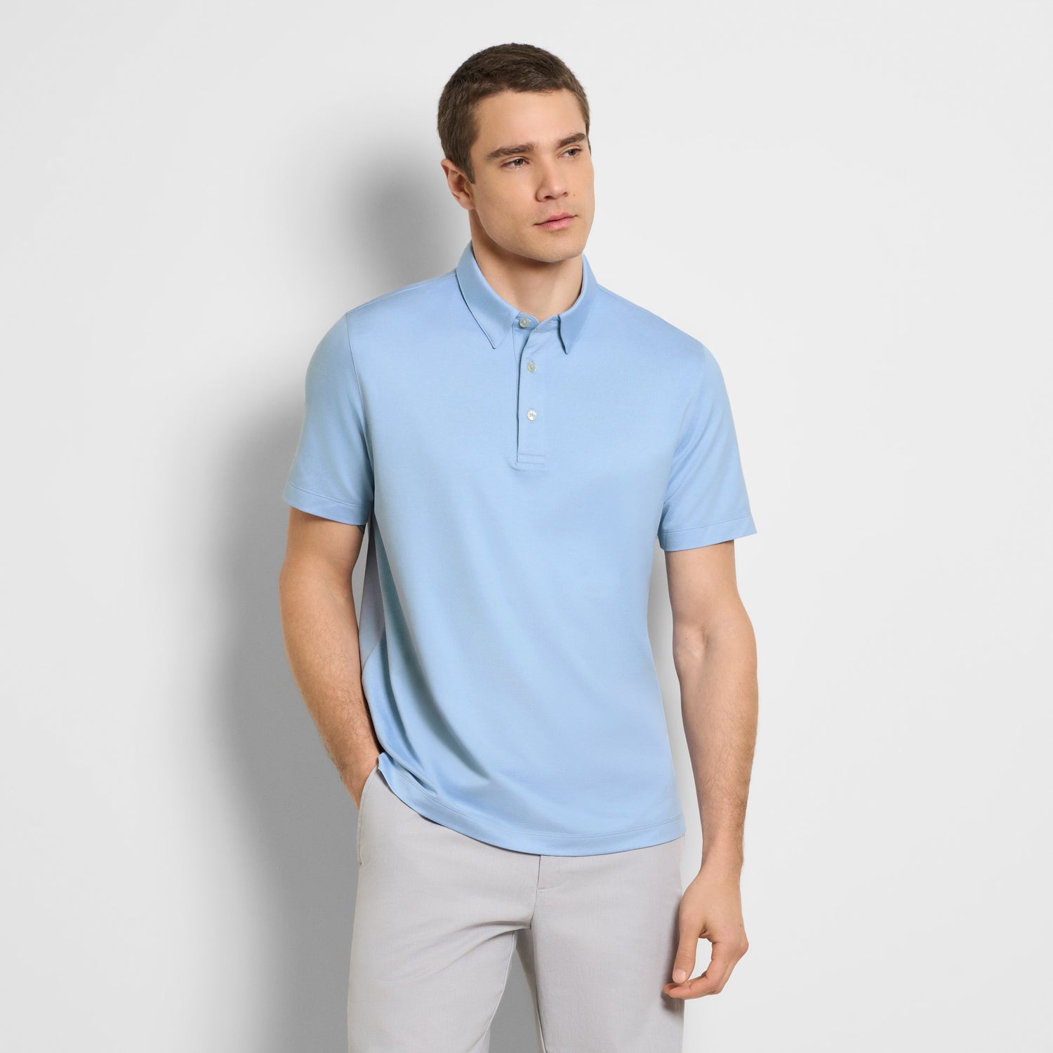 Performance Solid Twill Polo