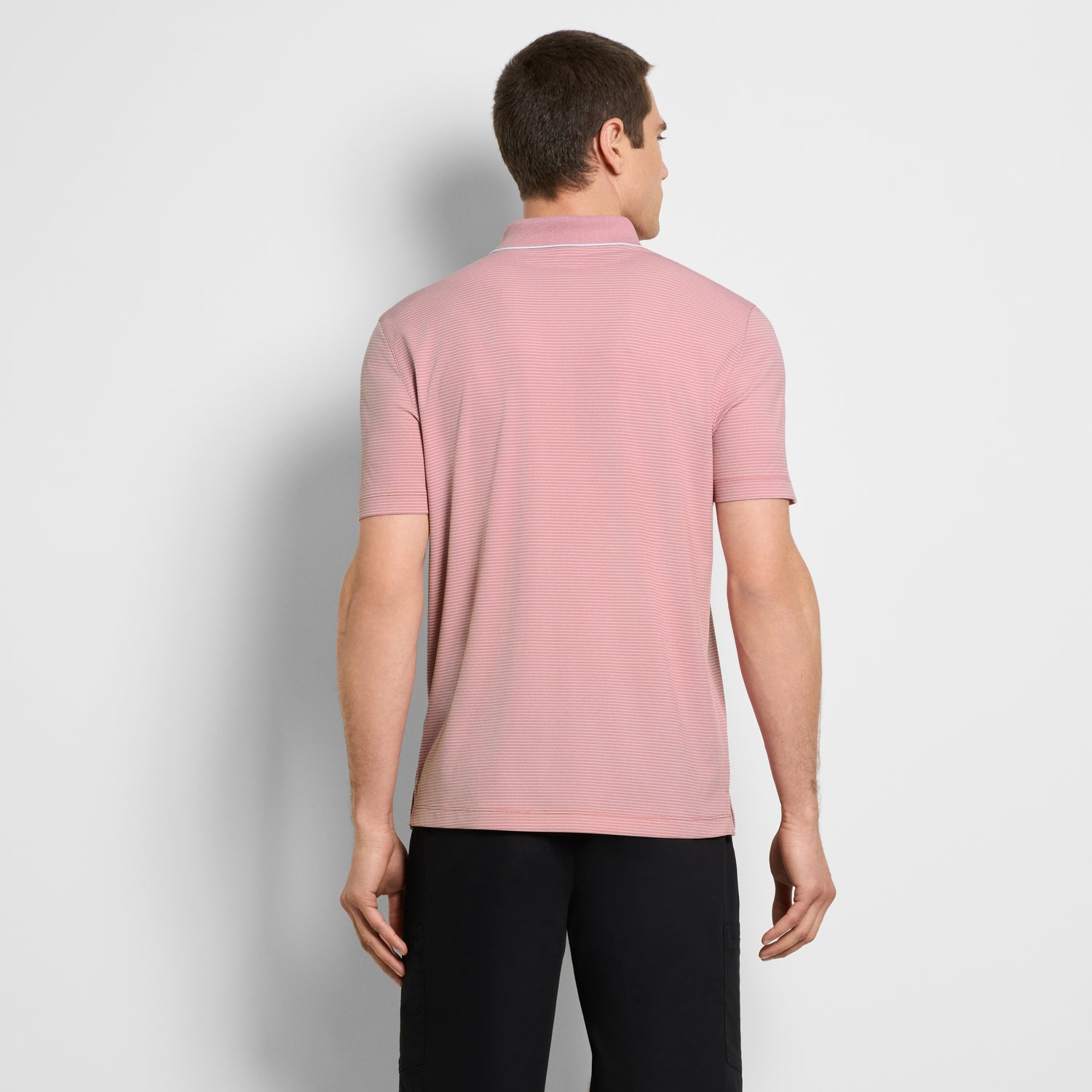 Performance Birdseye Stripe Polo