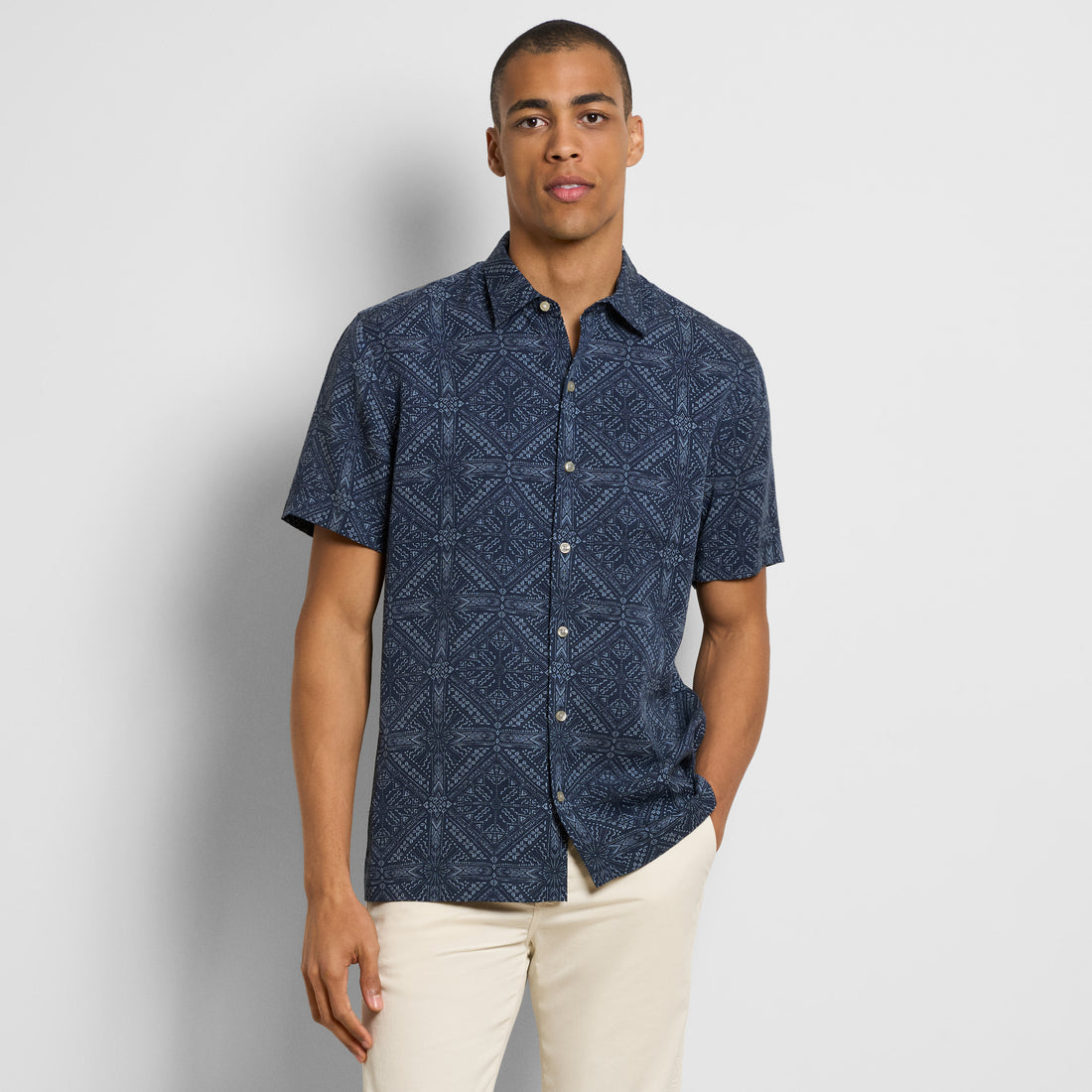 Weekend Bandana Print Camp Shirt - Regular Fit