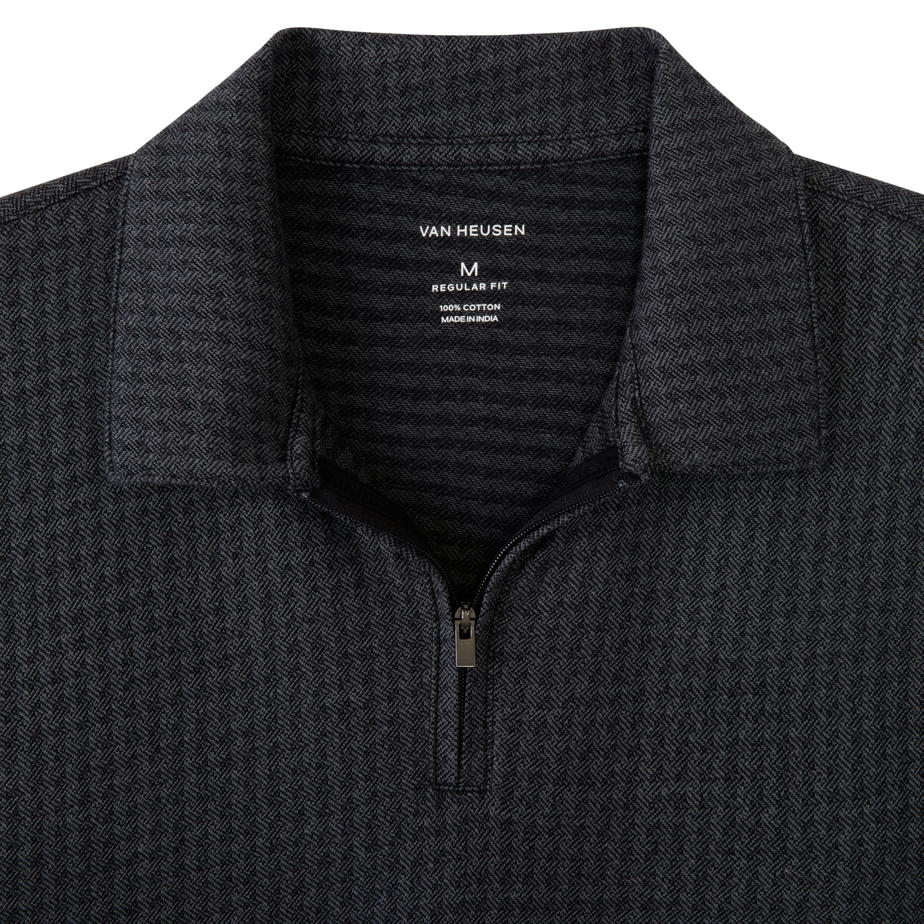 Essential Jacquard Zip Fancy Polo