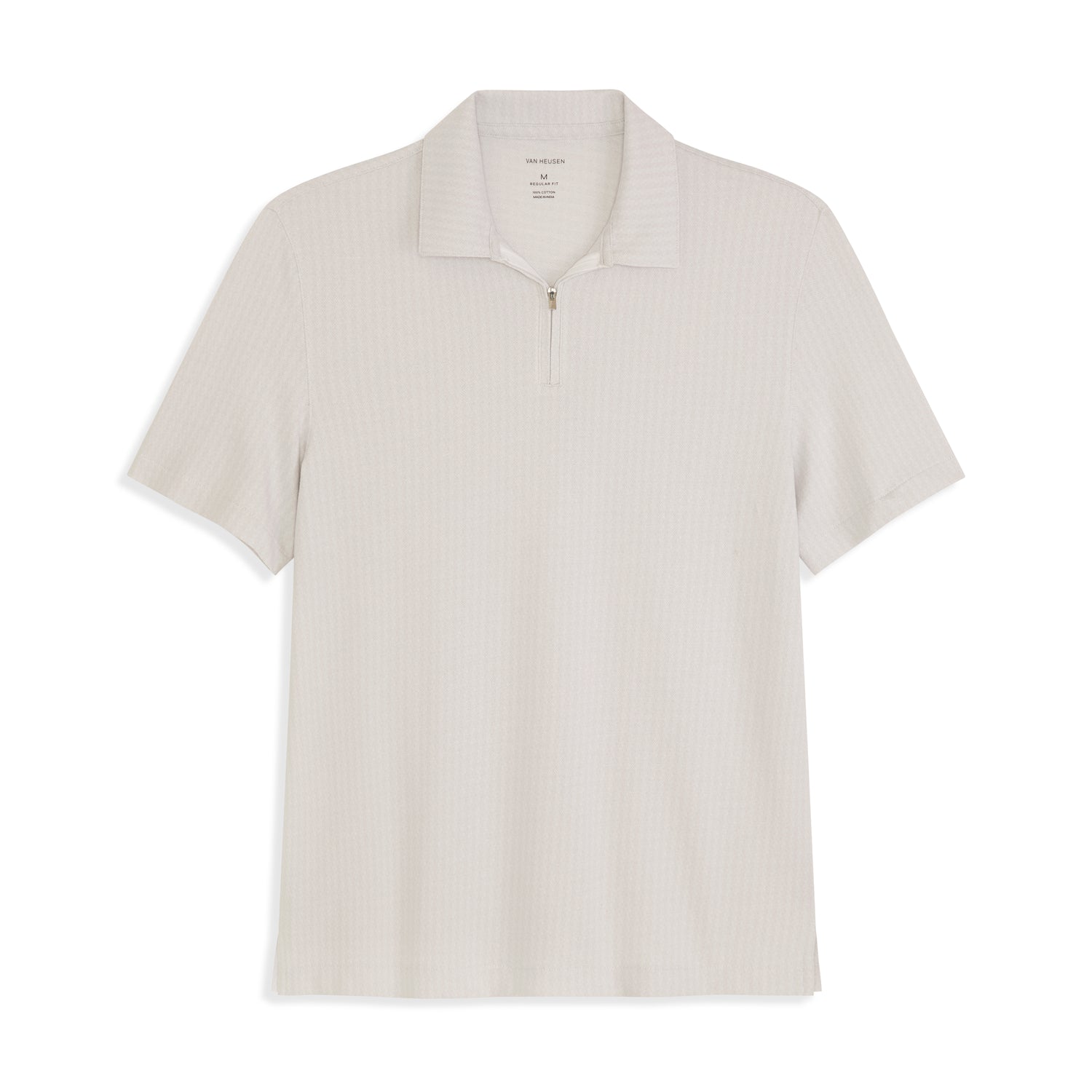 Essential Jacquard Zip Fancy Polo