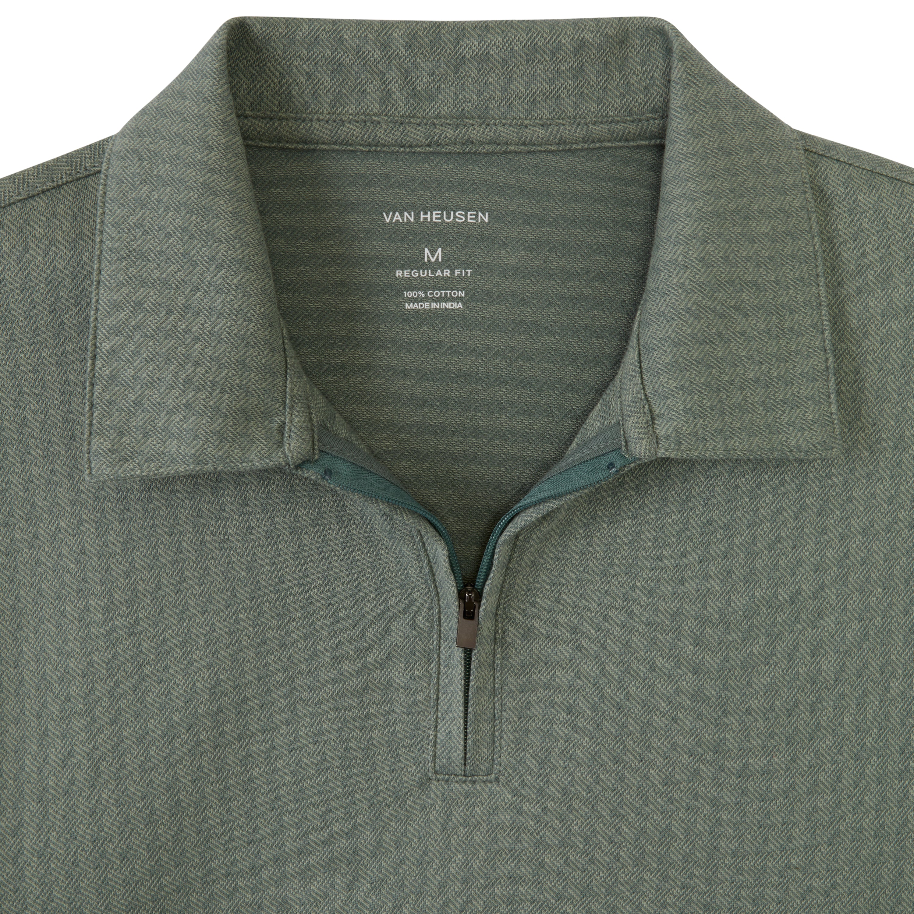 Essential Jacquard Zip Fancy Polo